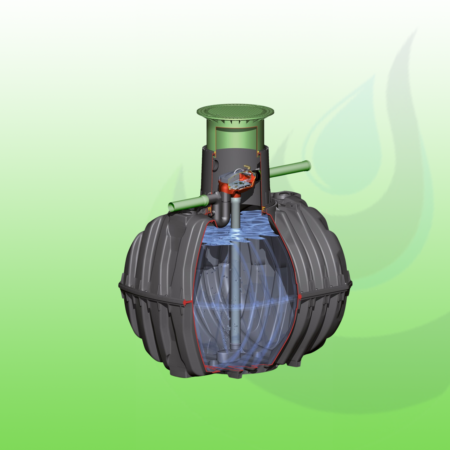 Ondergrondse watertank