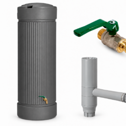 Regenzuil pakket 300L met kraan en regenwaterfilter
