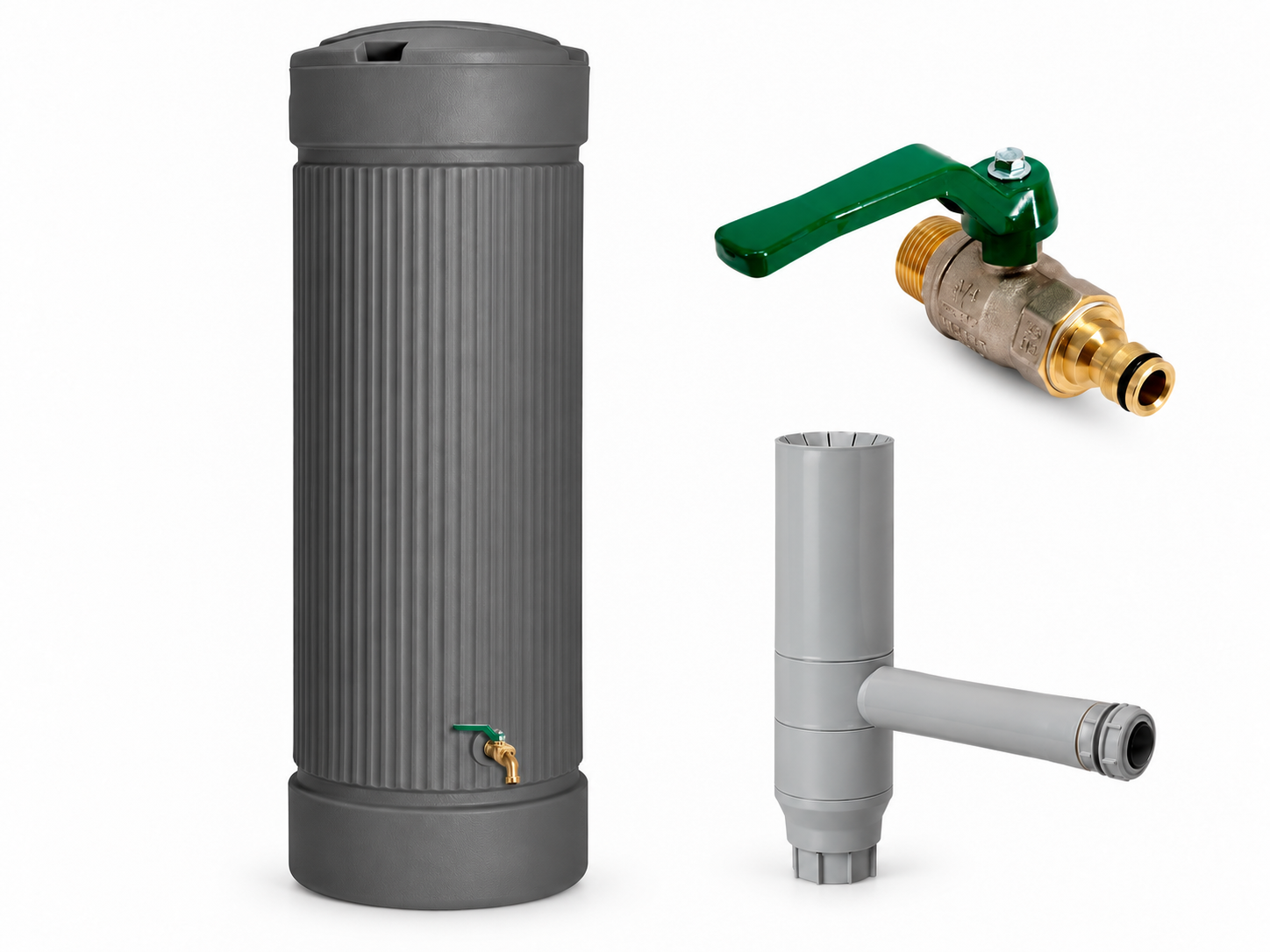 Regenzuil pakket 300L met kraan en regenwaterfilter